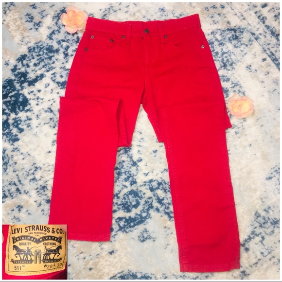 Levi's Other - LEVI | LIKE NEW | 511 Red Denim